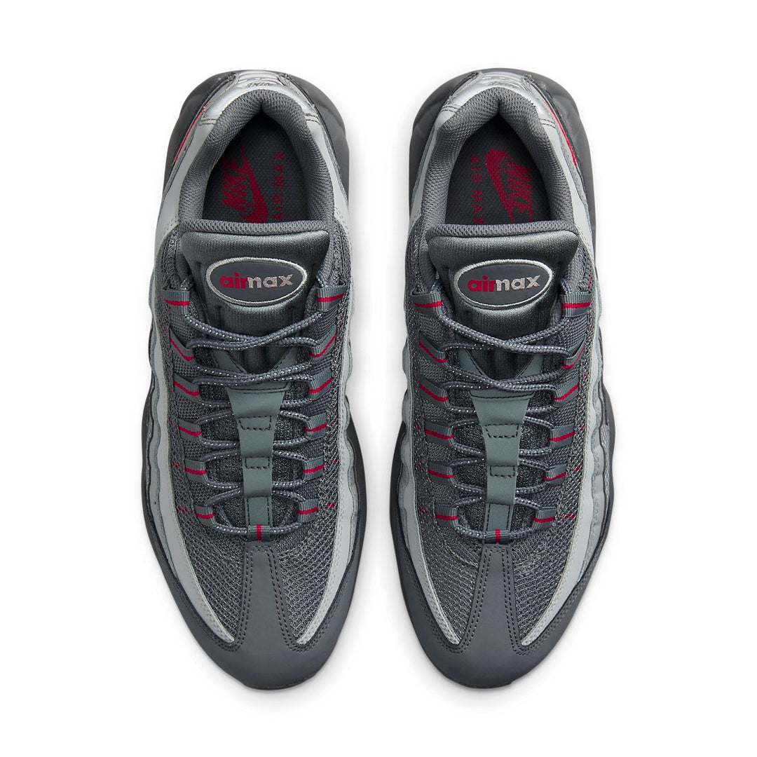 NIKE AIR MAX 95 ESSENTIAL SMOKE GREY UNIVERSITY RED
