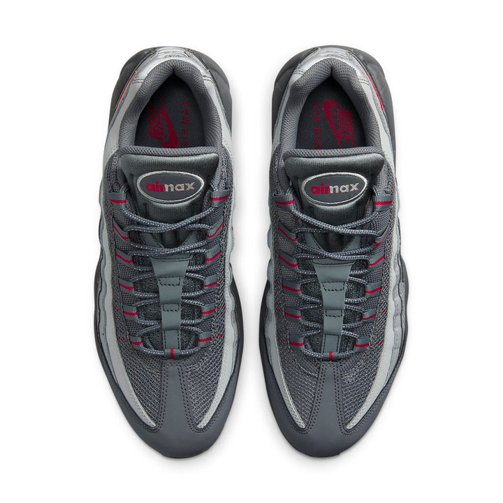 NIKE AIR MAX 95 ESSENTIAL SMOKE GREY UNIVERSITY RED