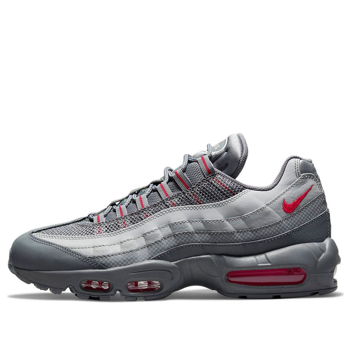 NIKE AIR MAX 95 ESSENTIAL SMOKE GREY UNIVERSITY RED
