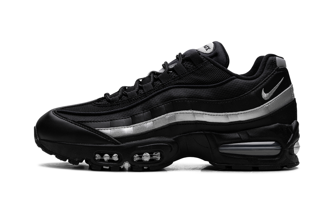 NIKE AIR MAX 95 OG BIG BUBBLE BLACK WHITE METALLIC SILVER