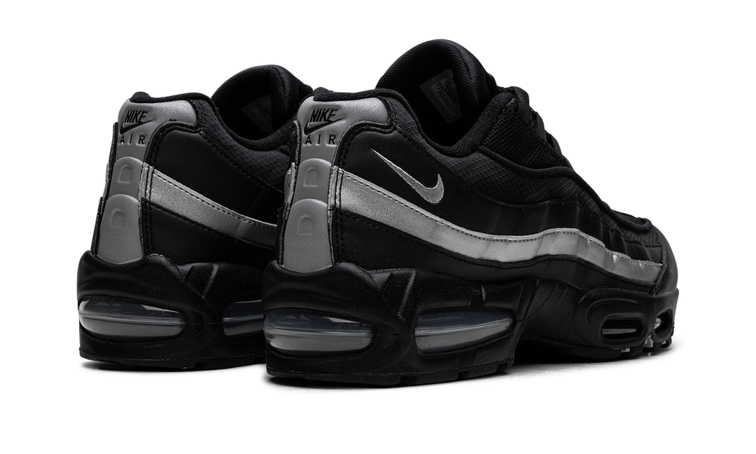 NIKE AIR MAX 95 OG BIG BUBBLE BLACK WHITE METALLIC SILVER