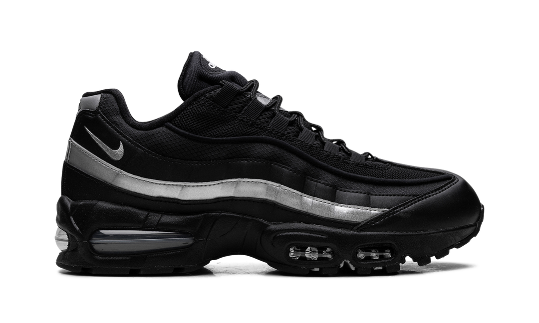 NIKE AIR MAX 95 OG BIG BUBBLE BLACK WHITE METALLIC SILVER