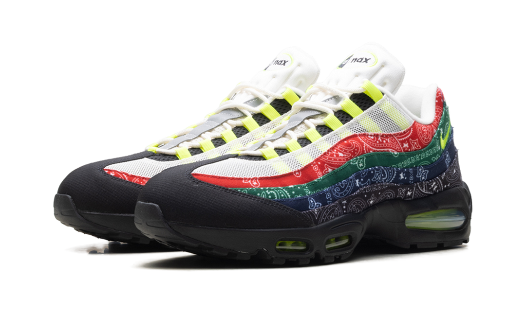 NIKE AIR MAX 95 OG BIG BUBBLE NEON PAISLEY BANDANA — Stock 