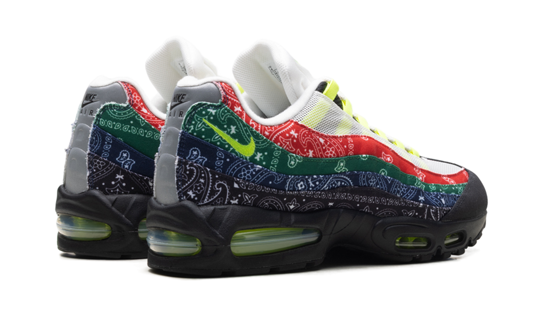 NIKE AIR MAX 95 OG BIG BUBBLE NEON PAISLEY BANDANA — Stock 