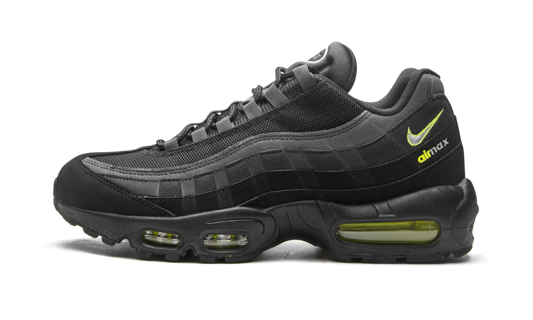 NIKE AIR MAX 95 RETRO LOGO BLACK GREY VOLT