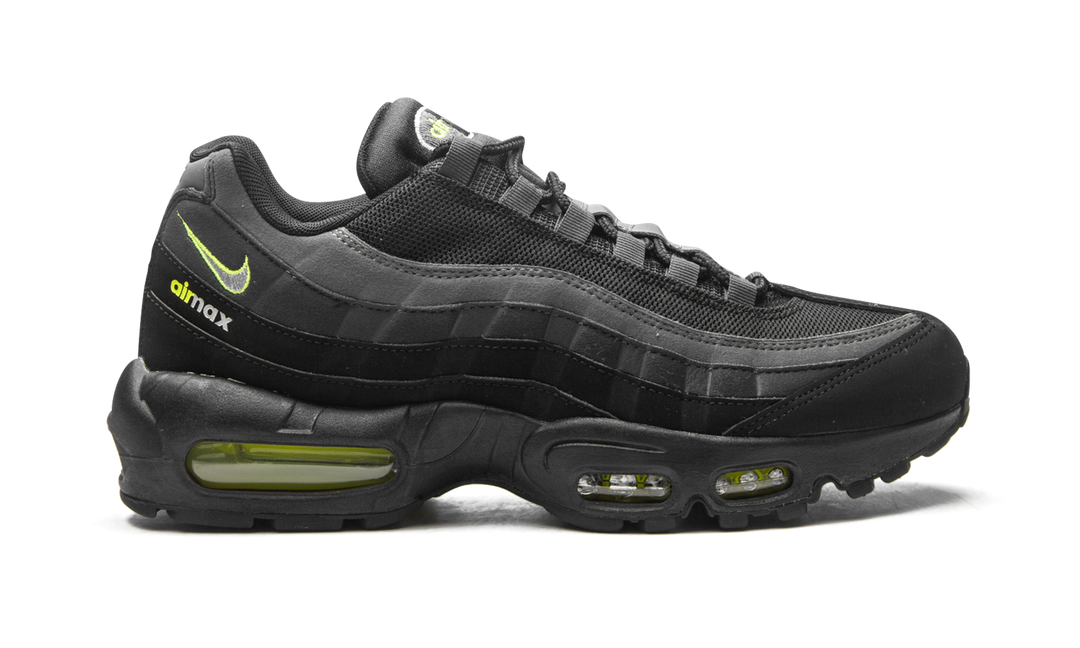NIKE AIR MAX 95 RETRO LOGO BLACK GREY VOLT