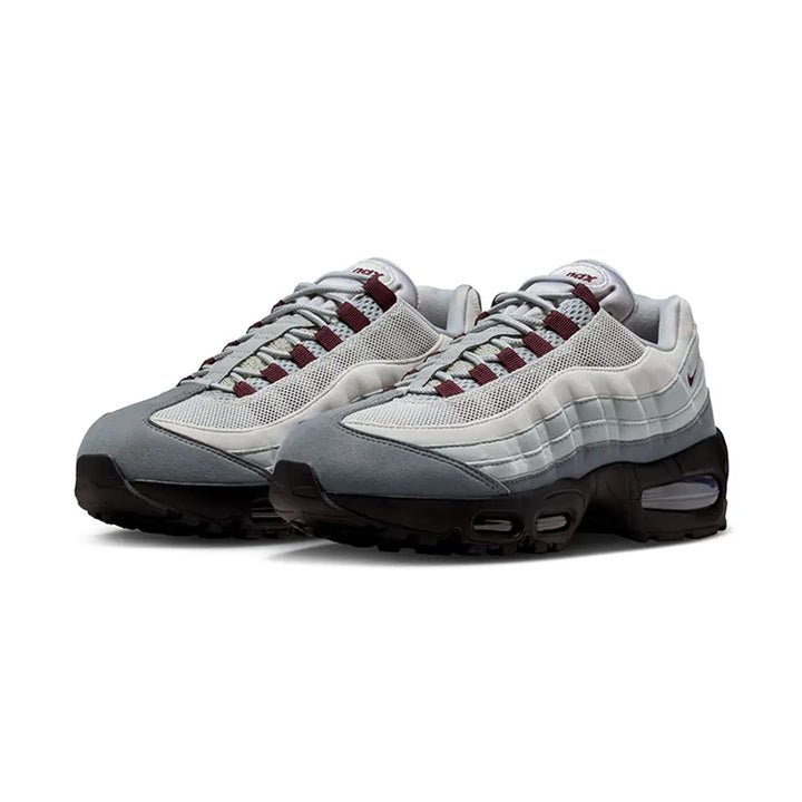 NIKE AIR MAX 95 OG BIG BUBBLE SMOKE GREY BURGUNDY CRUSH WOMENS