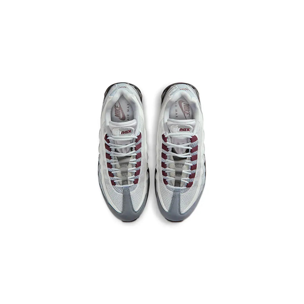 NIKE AIR MAX 95 OG BIG BUBBLE SMOKE GREY BURGUNDY CRUSH WOMENS