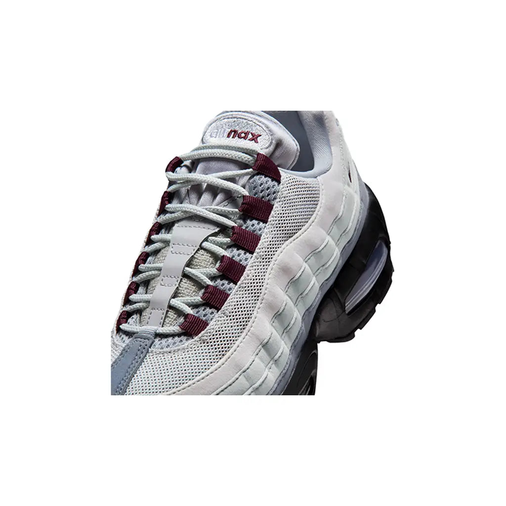 NIKE AIR MAX 95 OG BIG BUBBLE SMOKE GREY BURGUNDY CRUSH WOMENS