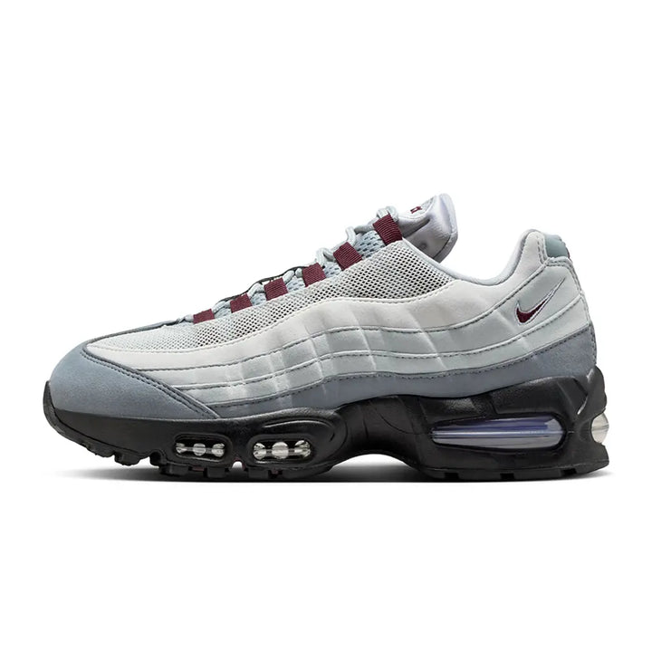 NIKE AIR MAX 95 OG BIG BUBBLE SMOKE GREY BURGUNDY CRUSH WOMENS