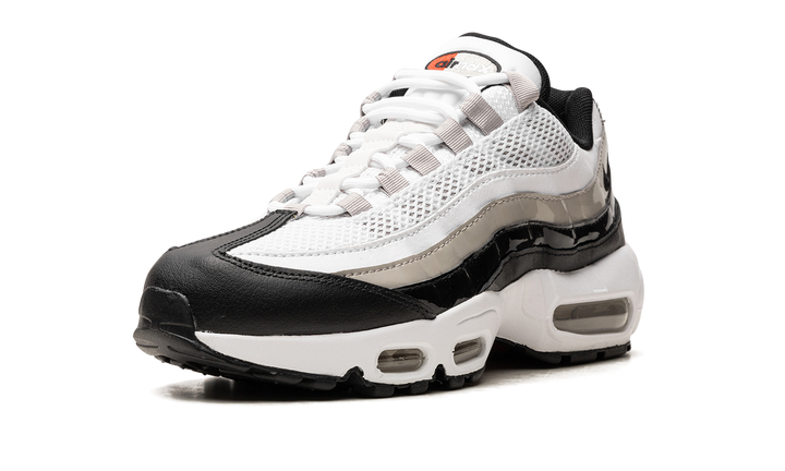 NIKE AIR MAX 95 WHITE LIGHT IRON ORE BLACK PATENT WOMENS
