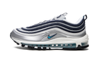 NIKE AIR MAX 97 METALLIC SILVER CHLORINE BLUE WOMENS