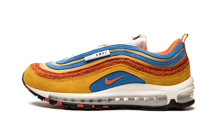 NIKE AIR MAX 97 SE RUNNING CLUB POLLEN ORANGE BLUE