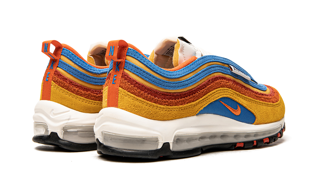 NIKE AIR MAX 97 SE RUNNING CLUB POLLEN ORANGE BLUE
