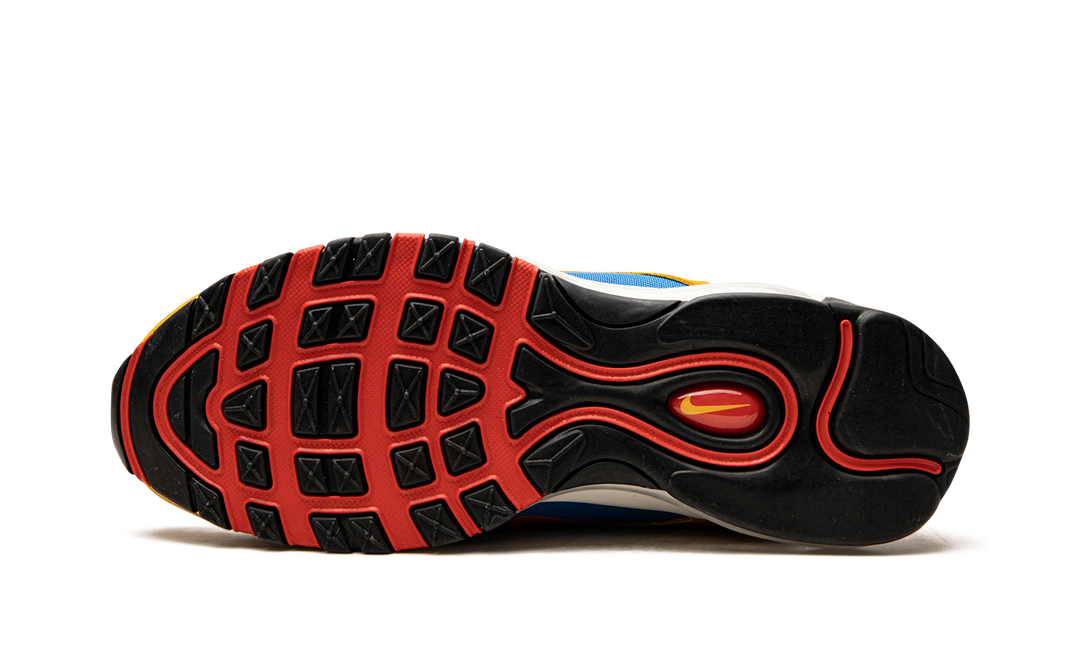 NIKE AIR MAX 97 SE RUNNING CLUB POLLEN ORANGE BLUE