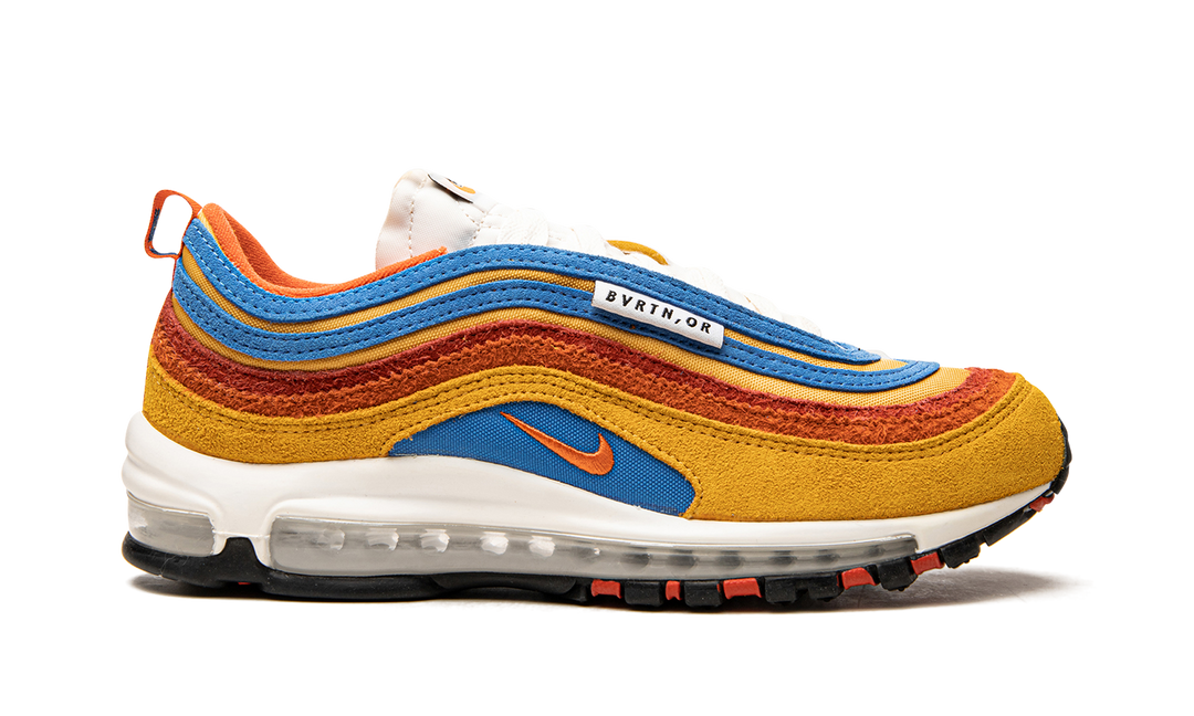 NIKE AIR MAX 97 SE RUNNING CLUB POLLEN ORANGE BLUE