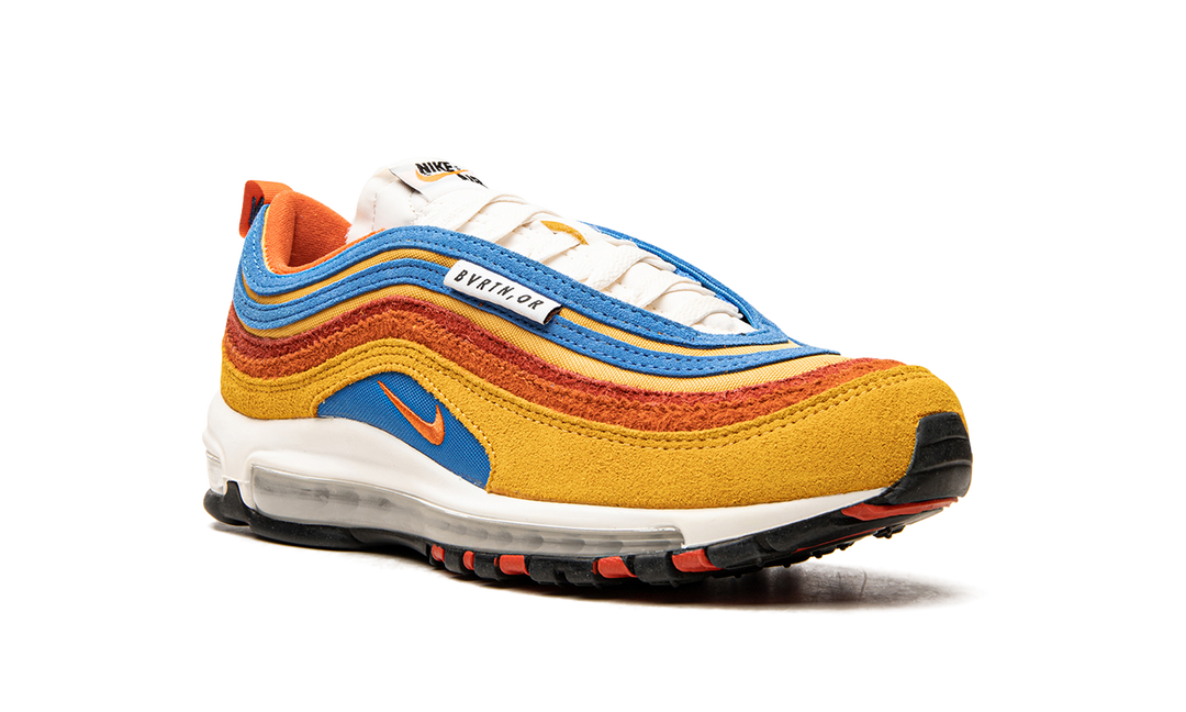 NIKE AIR MAX 97 SE RUNNING CLUB POLLEN ORANGE BLUE