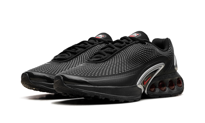 NIKE AIR MAX DN BLACK METALLIC SILVER RED