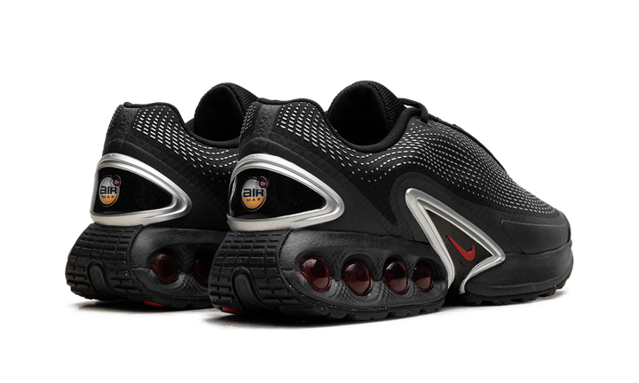 NIKE AIR MAX DN BLACK METALLIC SILVER RED