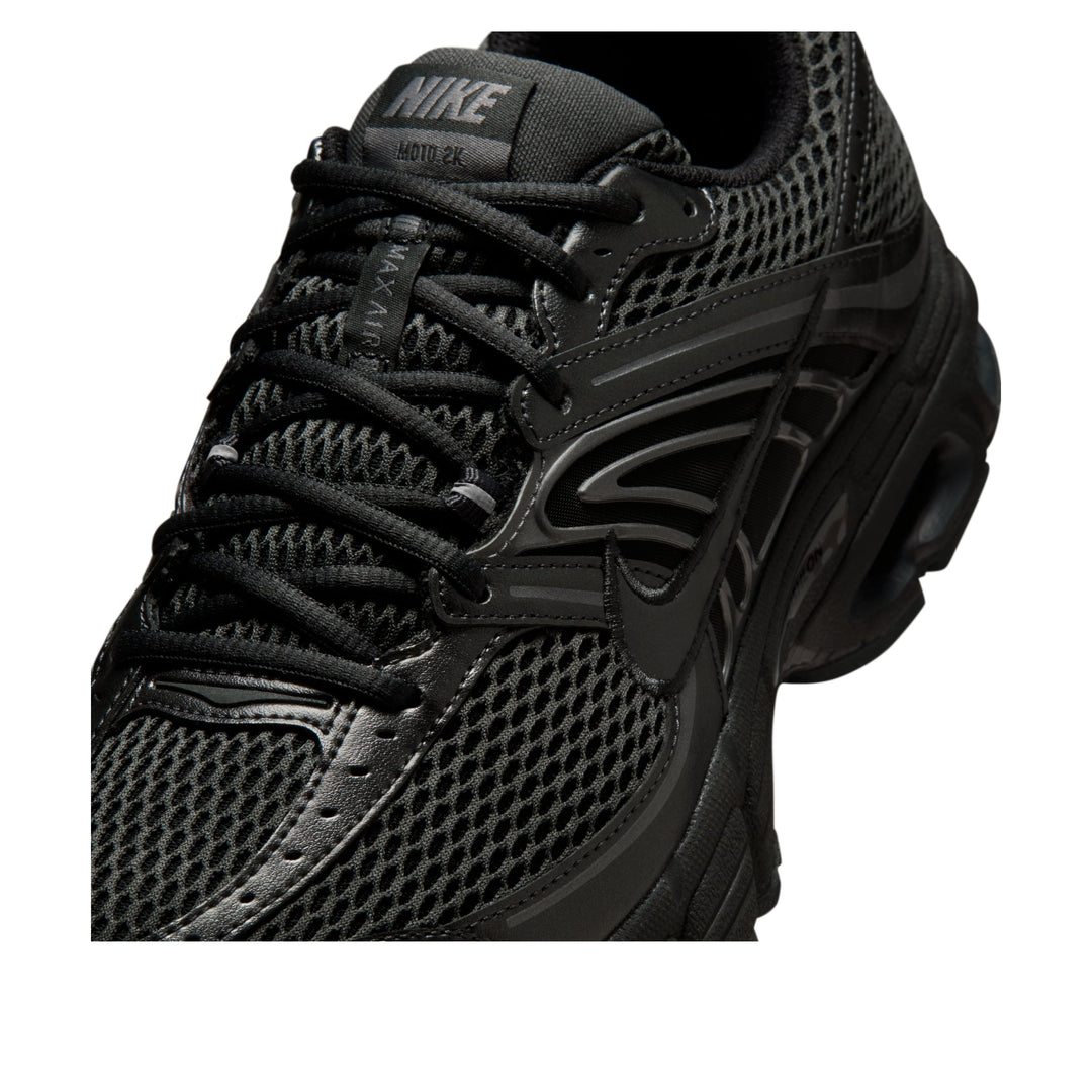 NIKE AIR MAX MOTO 2K BLACK METALLIC DARK GREY