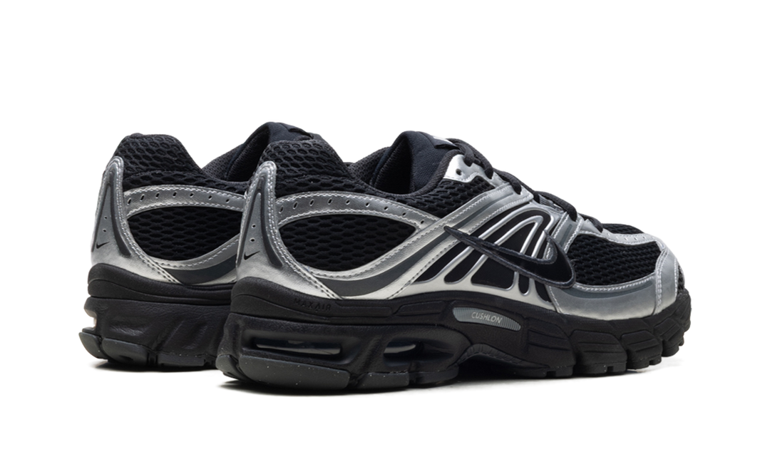 NIKE AIR MAX MOTO 2K BLACK METALLIC SILVER WOMENS