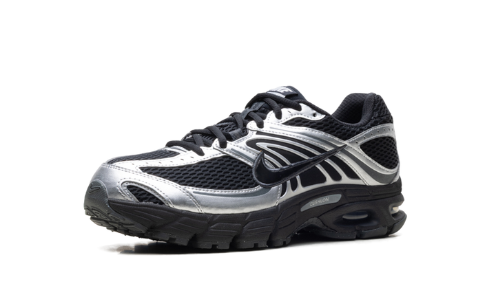 NIKE AIR MAX MOTO 2K BLACK METALLIC SILVER WOMENS