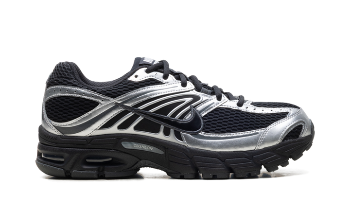 NIKE AIR MAX MOTO 2K BLACK METALLIC SILVER WOMENS
