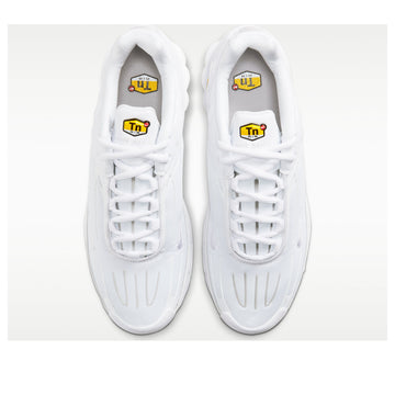 NIKE AIR MAX PLUS 3 TRIPLE WHITE — Stock