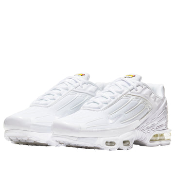 NIKE AIR MAX PLUS 3 TRIPLE WHITE — Stock