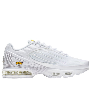 NIKE AIR MAX PLUS 3 TRIPLE WHITE — Stock