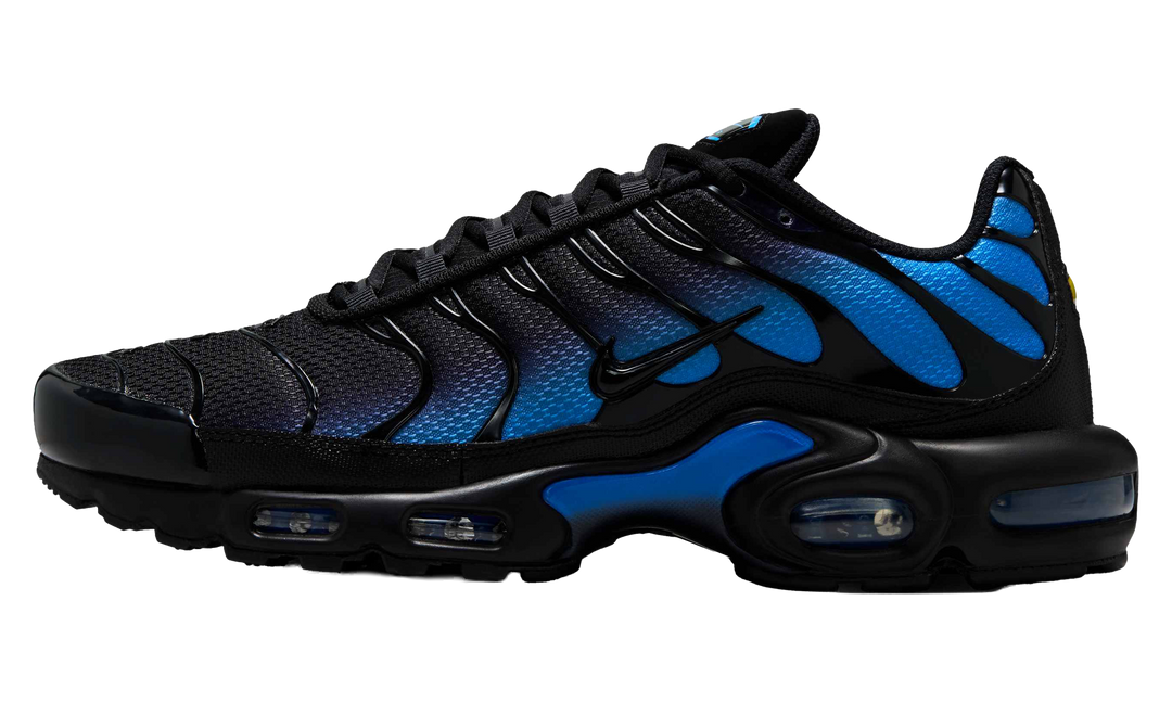 NIKE AIR MAX PLUS BLACK BLUE CRYSTAL