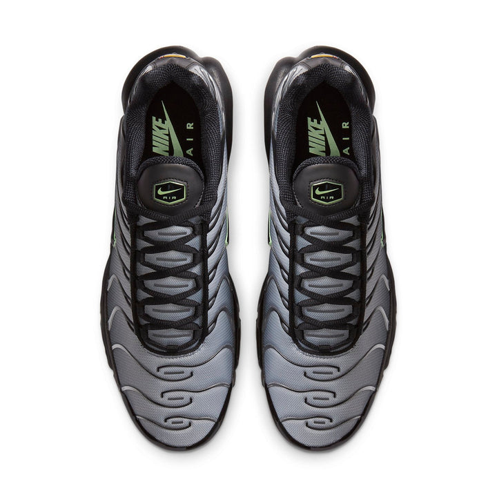 NIKE AIR MAX PLUS BLACK PARTICLE GREY VAPOUR GREEN