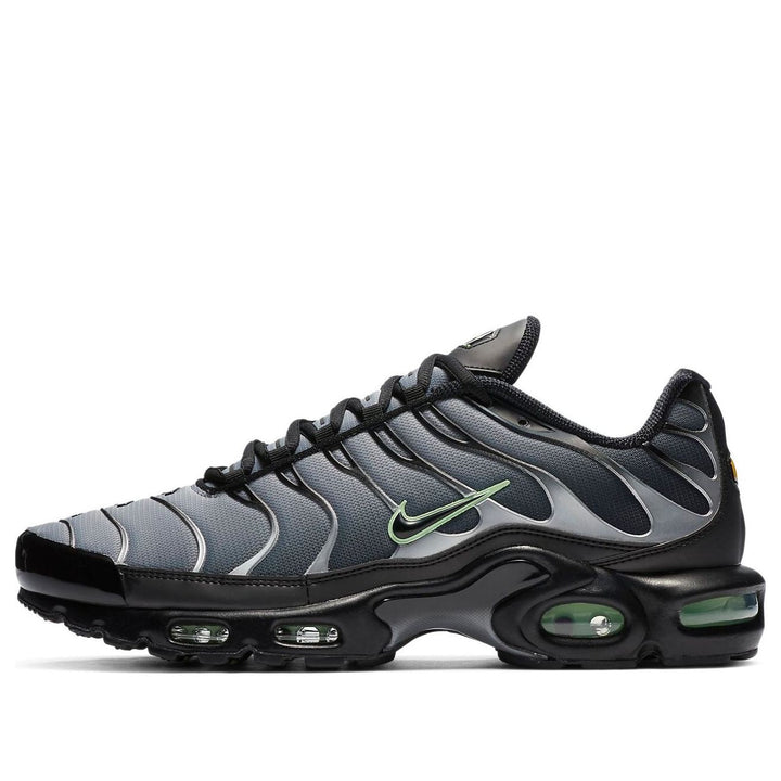 NIKE AIR MAX PLUS BLACK PARTICLE GREY VAPOUR GREEN