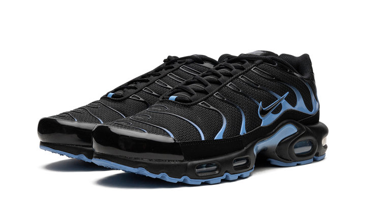 NIKE AIR MAX PLUS BLACK UNIVERSITY BLUE