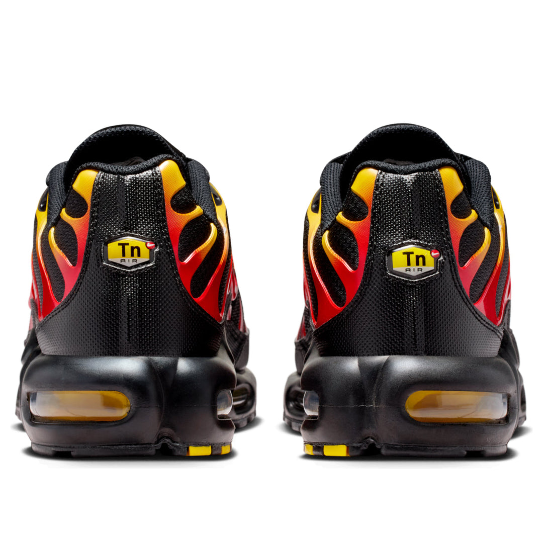 NIKE AIR MAX PLUS BLACK UNIVERSITY GOLD RED