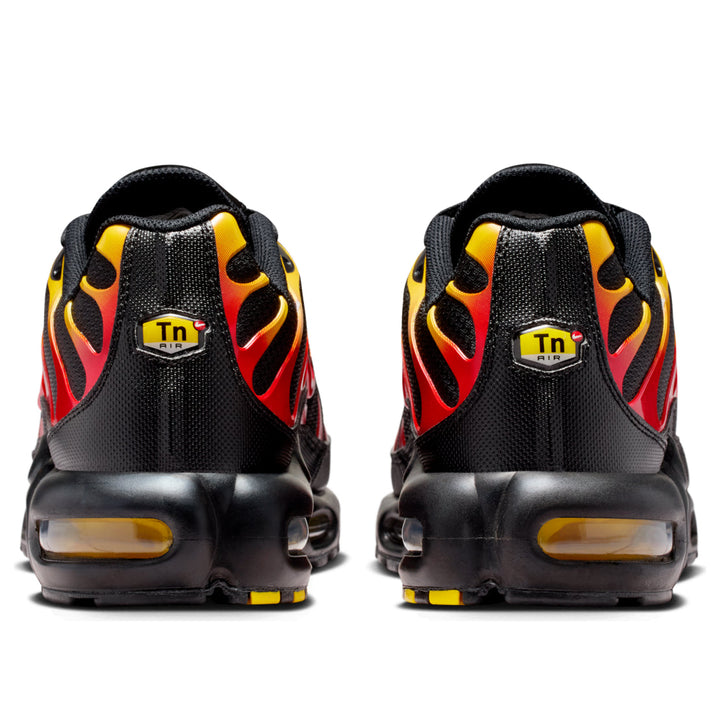 NIKE AIR MAX PLUS BLACK UNIVERSITY GOLD RED