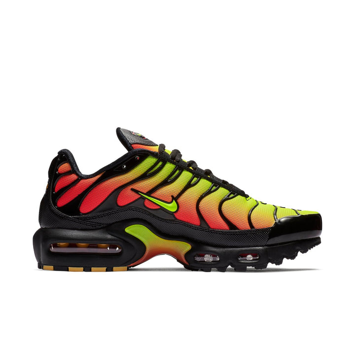 NIKE AIR MAX PLUS BLACK VOLT SOLAR RED (WOMEN&