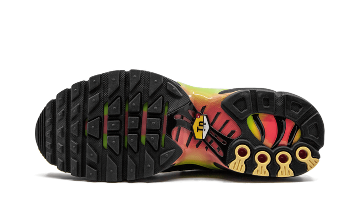 NIKE AIR MAX PLUS BLACK VOLT SOLAR RED (WOMEN&
