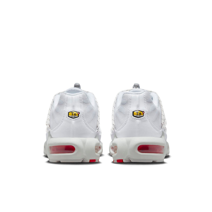 NIKE AIR MAX PLUS LACE TOGGLE WHITE UNIVERSITY RED WOMENS
