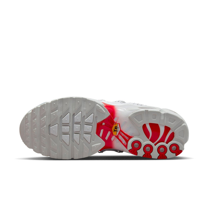NIKE AIR MAX PLUS LACE TOGGLE WHITE UNIVERSITY RED WOMENS