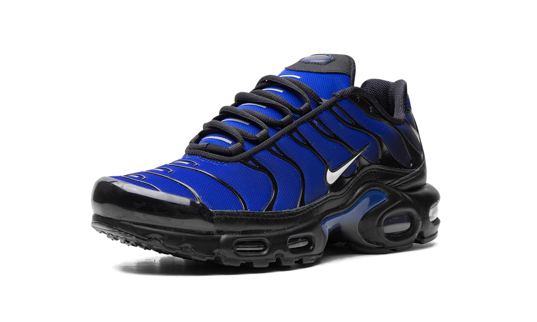 NIKE AIR MAX PLUS PREMIUM BLACK RACER BLUE