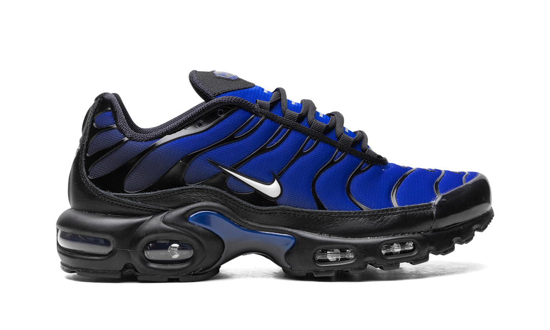 NIKE AIR MAX PLUS PREMIUM BLACK RACER BLUE