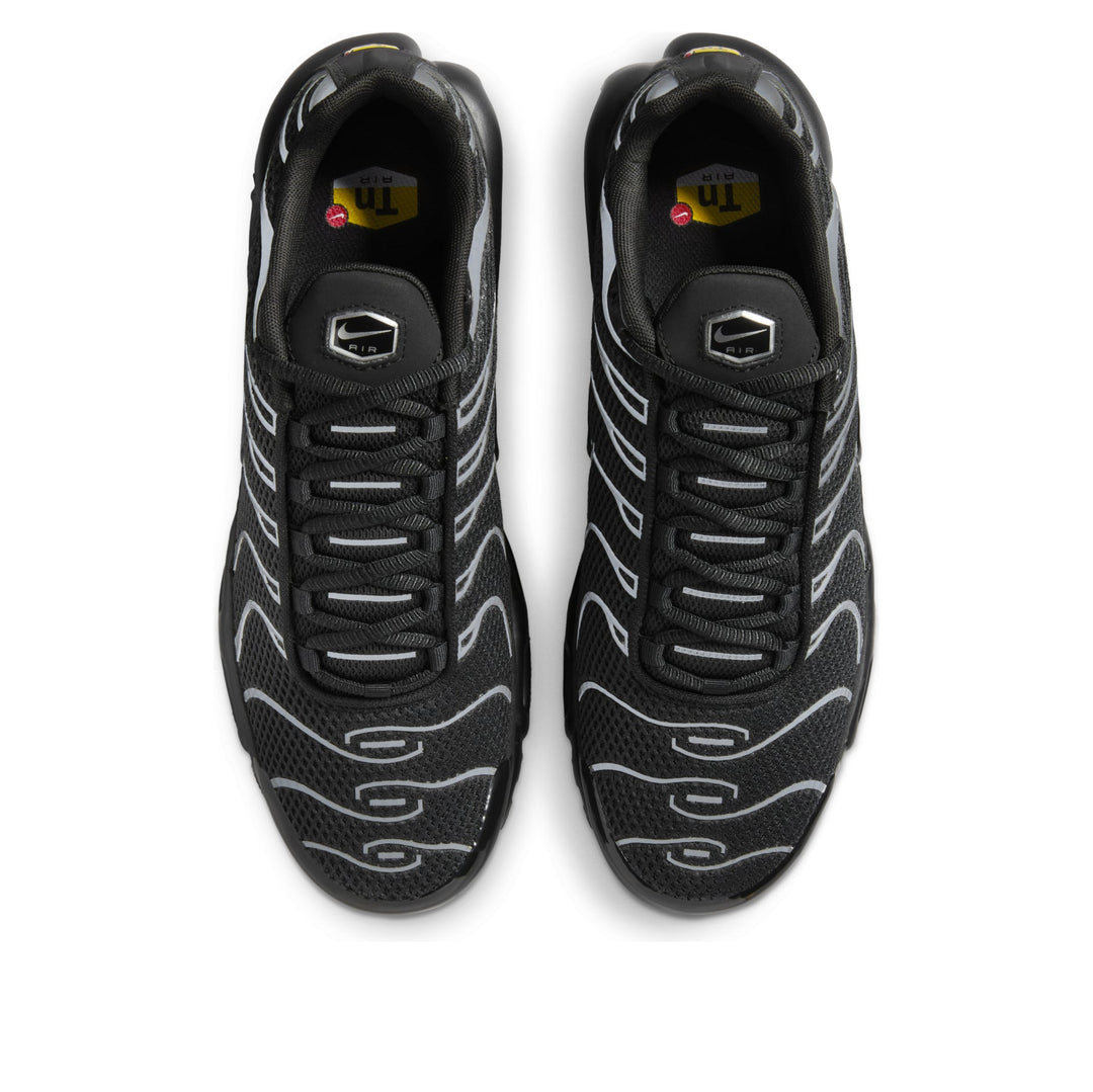 NIKE AIR MAX PLUS PREMIUM BLACK REFLECTIVE SILVER