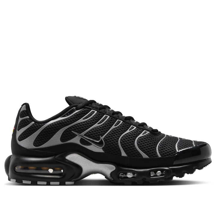 NIKE AIR MAX PLUS PREMIUM BLACK REFLECTIVE SILVER