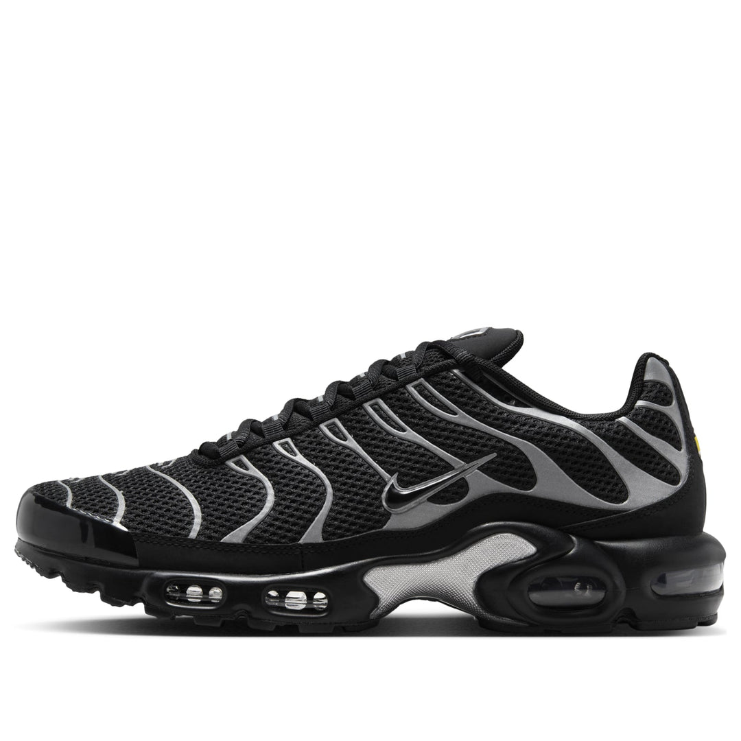 NIKE AIR MAX PLUS PREMIUM BLACK REFLECTIVE SILVER