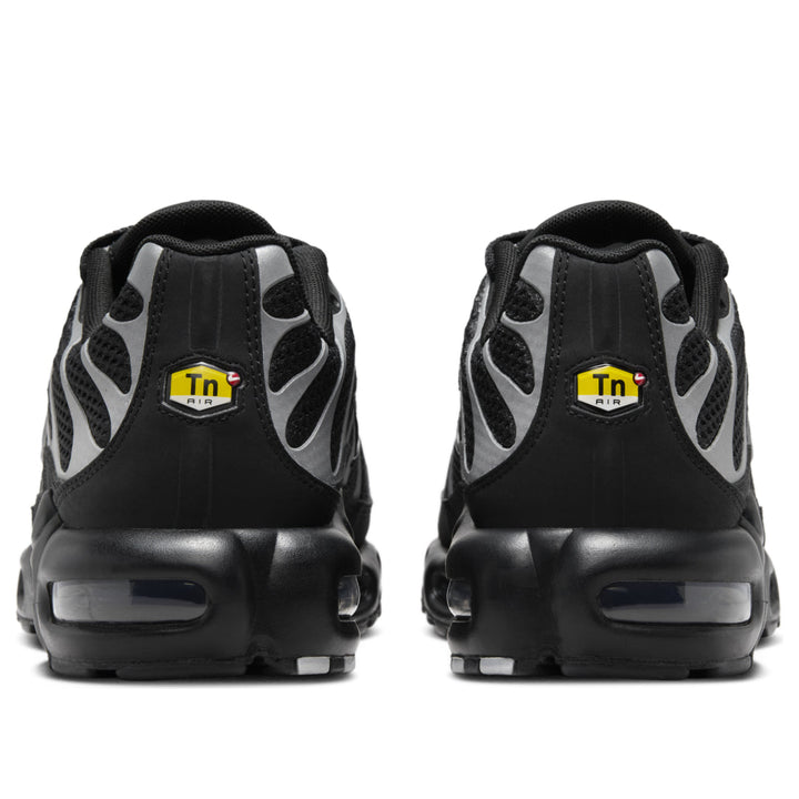 NIKE AIR MAX PLUS PREMIUM BLACK REFLECTIVE SILVER