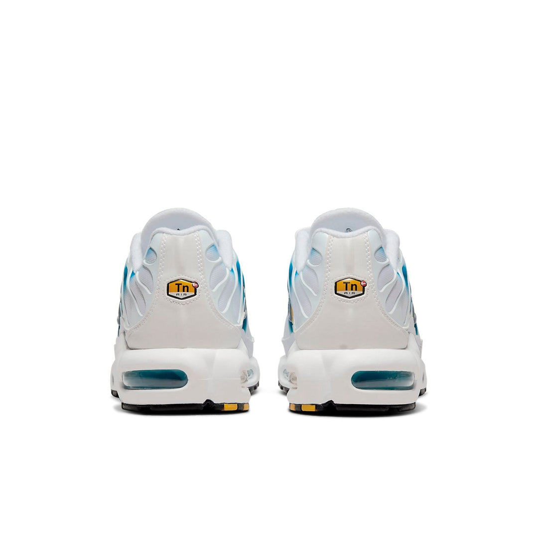 NIKE AIR MAX PLUS SPRAY PAINT SWOOSH WHITE BLUE