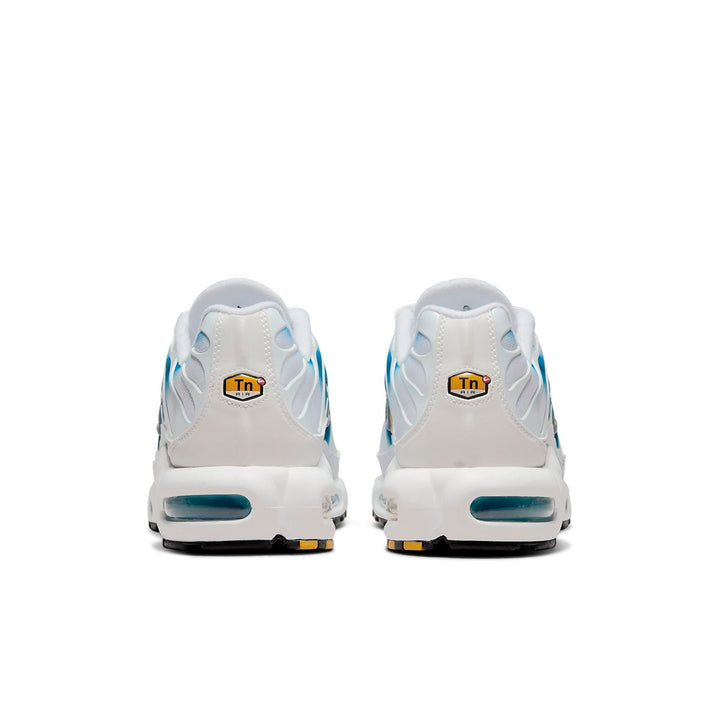 NIKE AIR MAX PLUS SPRAY PAINT SWOOSH WHITE BLUE