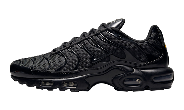 NIKE AIR MAX PLUS TRIPLE BLACK LEATHER