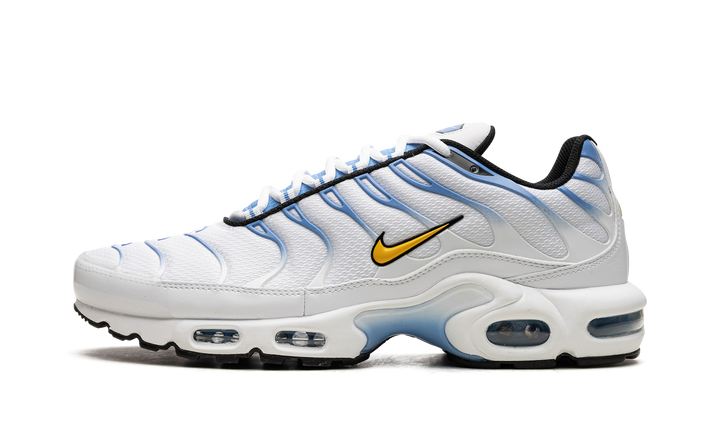 NIKE AIR MAX PLUS UNIVERSITY GOLD WHITE